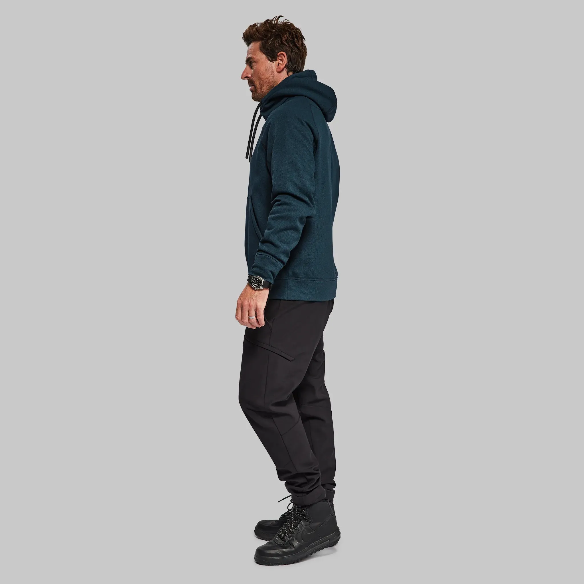 100 Year Overhead Hoodie. Petrol Blue edition