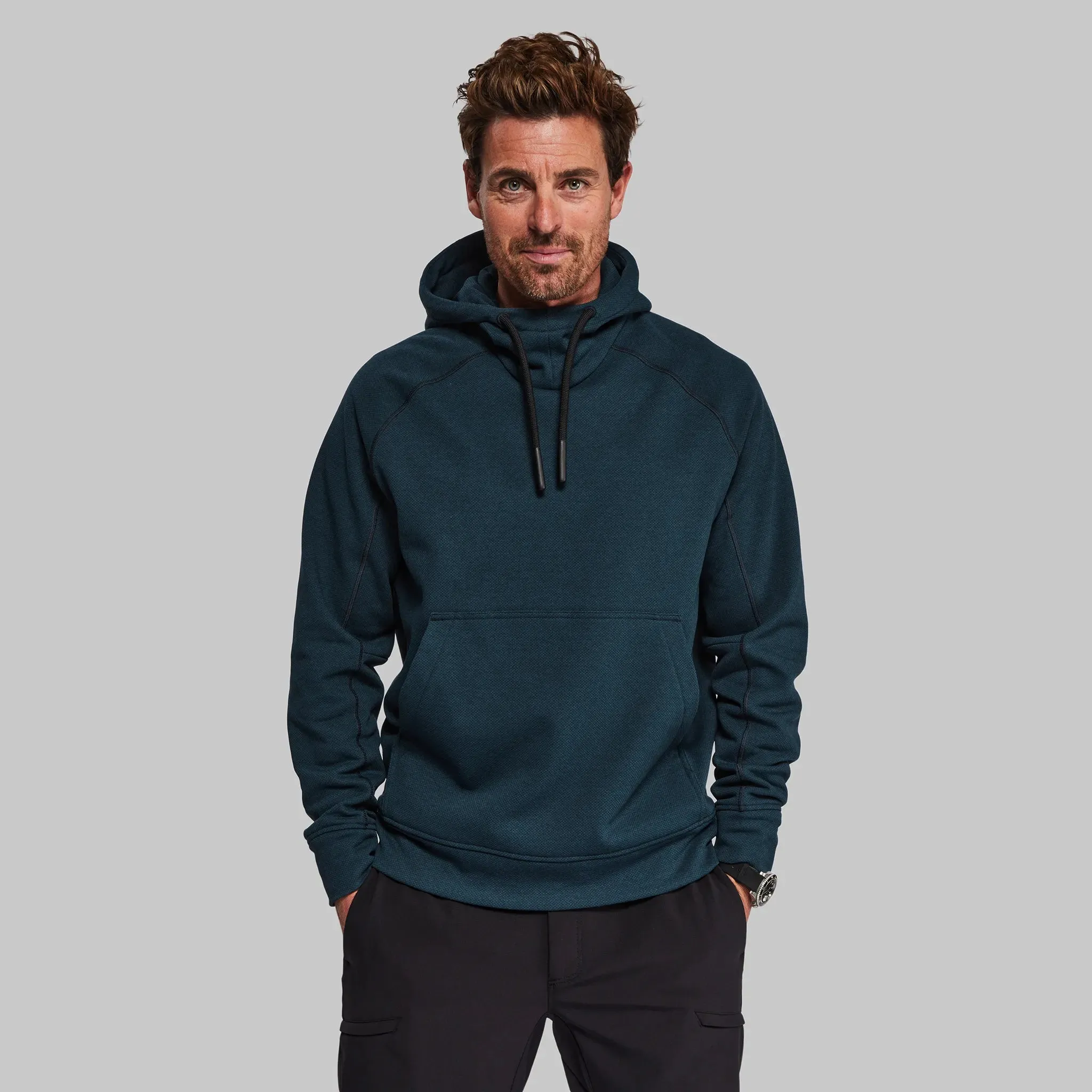 100 Year Overhead Hoodie. Petrol Blue edition
