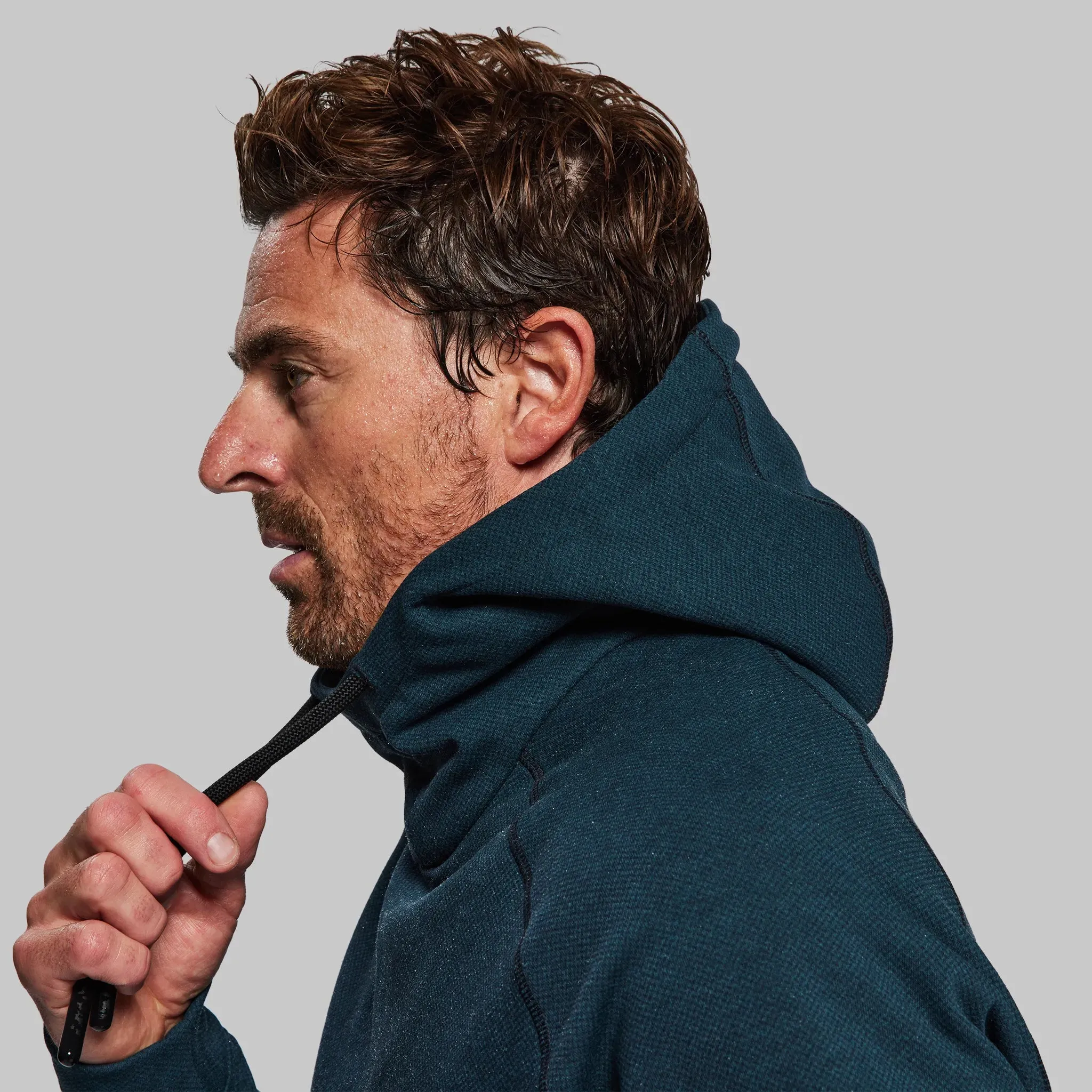 100 Year Overhead Hoodie. Petrol Blue edition
