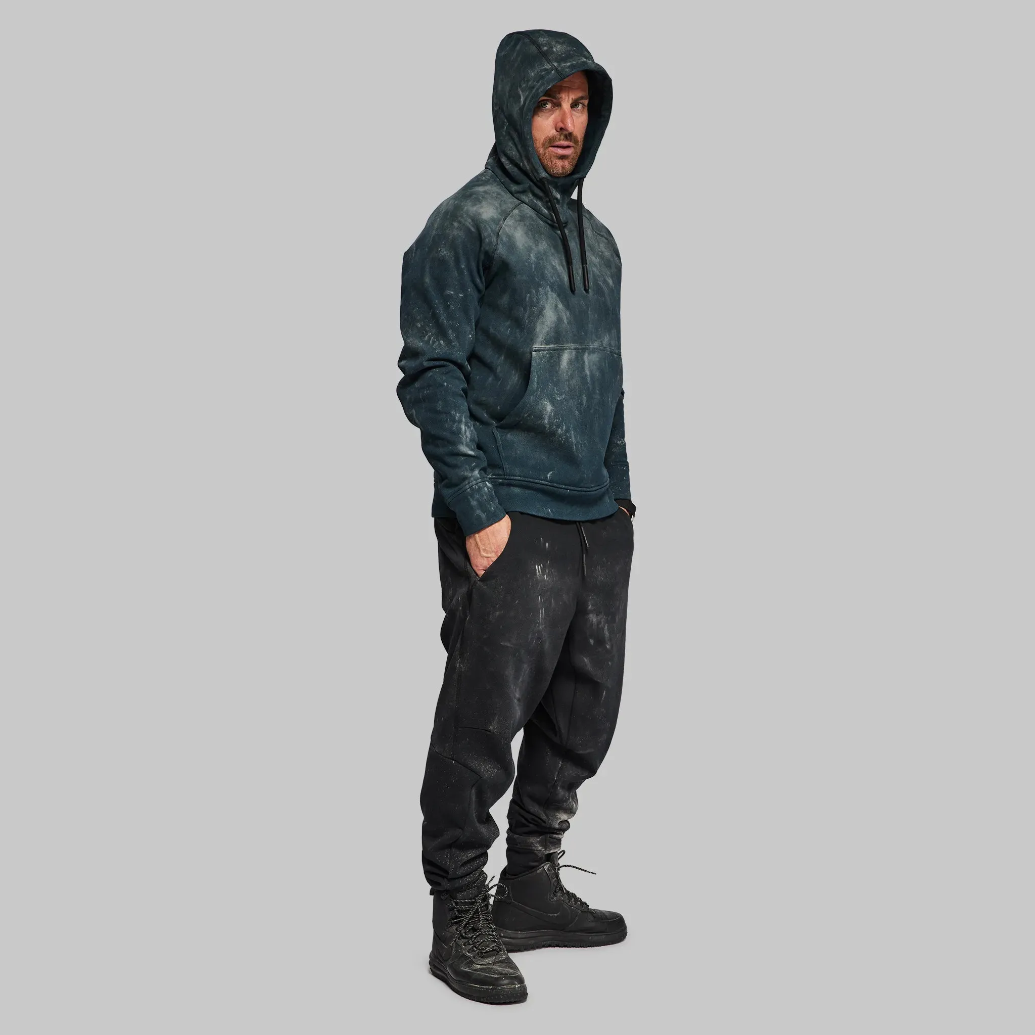 100 Year Overhead Hoodie. Petrol Blue edition