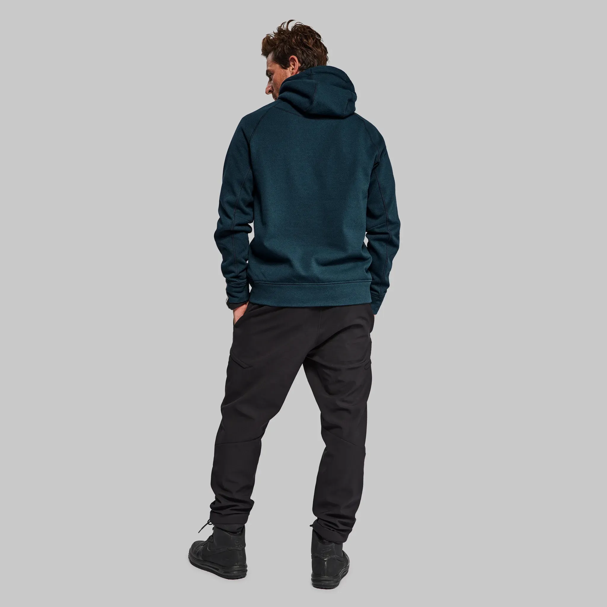 100 Year Overhead Hoodie. Petrol Blue edition