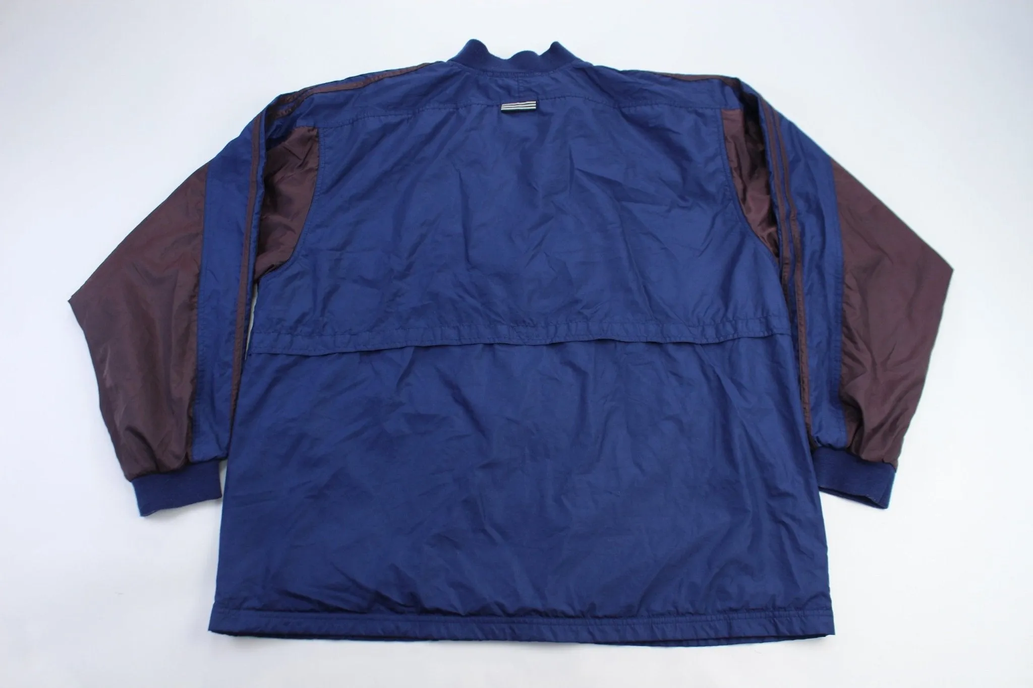 90’s Adidas Embroidered Logo Navy Blue & Purple Jacket