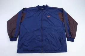 90’s Adidas Embroidered Logo Navy Blue & Purple Jacket