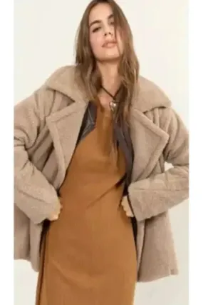 Abby Fur Peacoat