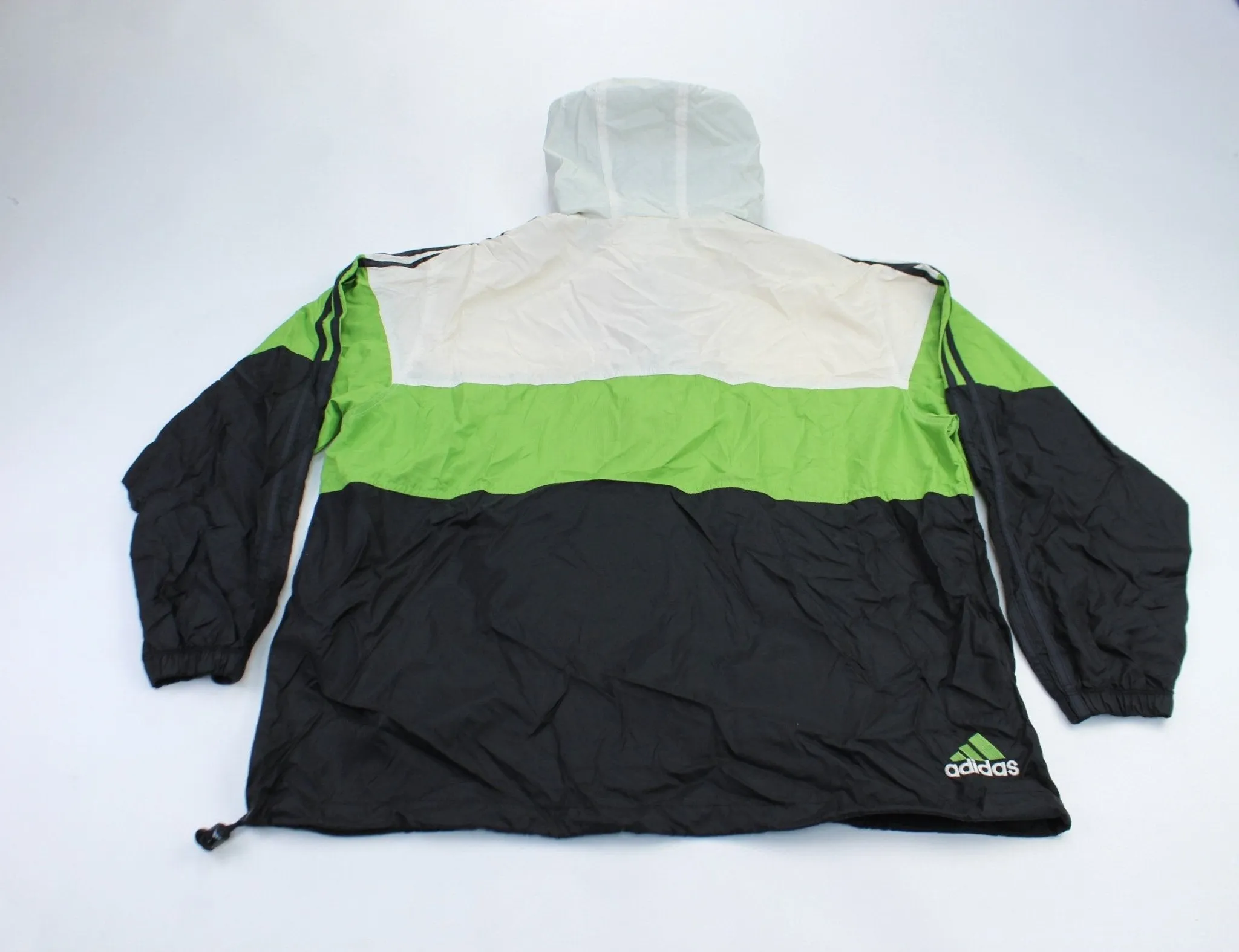 Adidas Embroidered Logo Black, Green, White Jacket