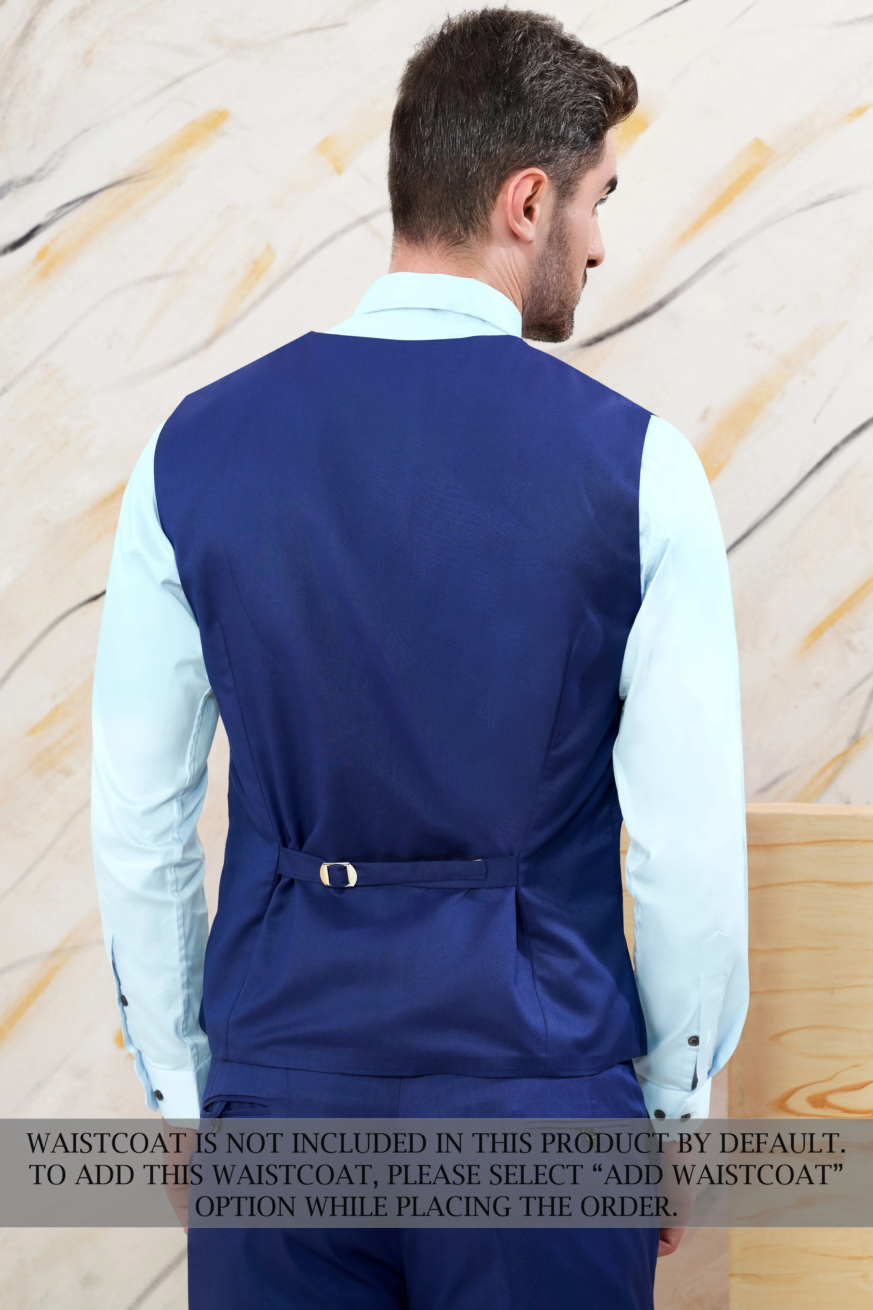 Admiral Blue Wool Rich Single Breasted Suit