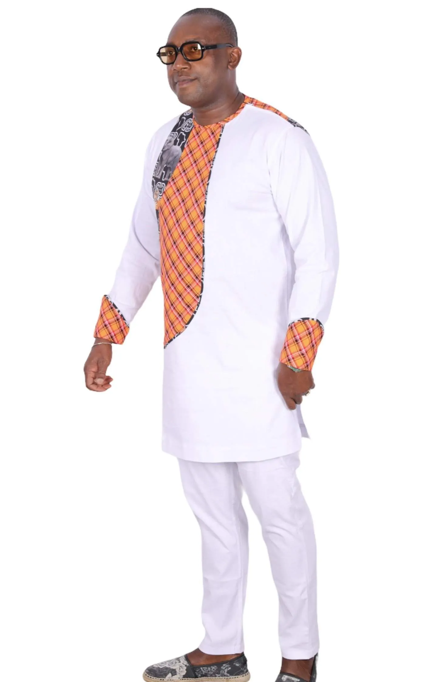 African Senator Style White