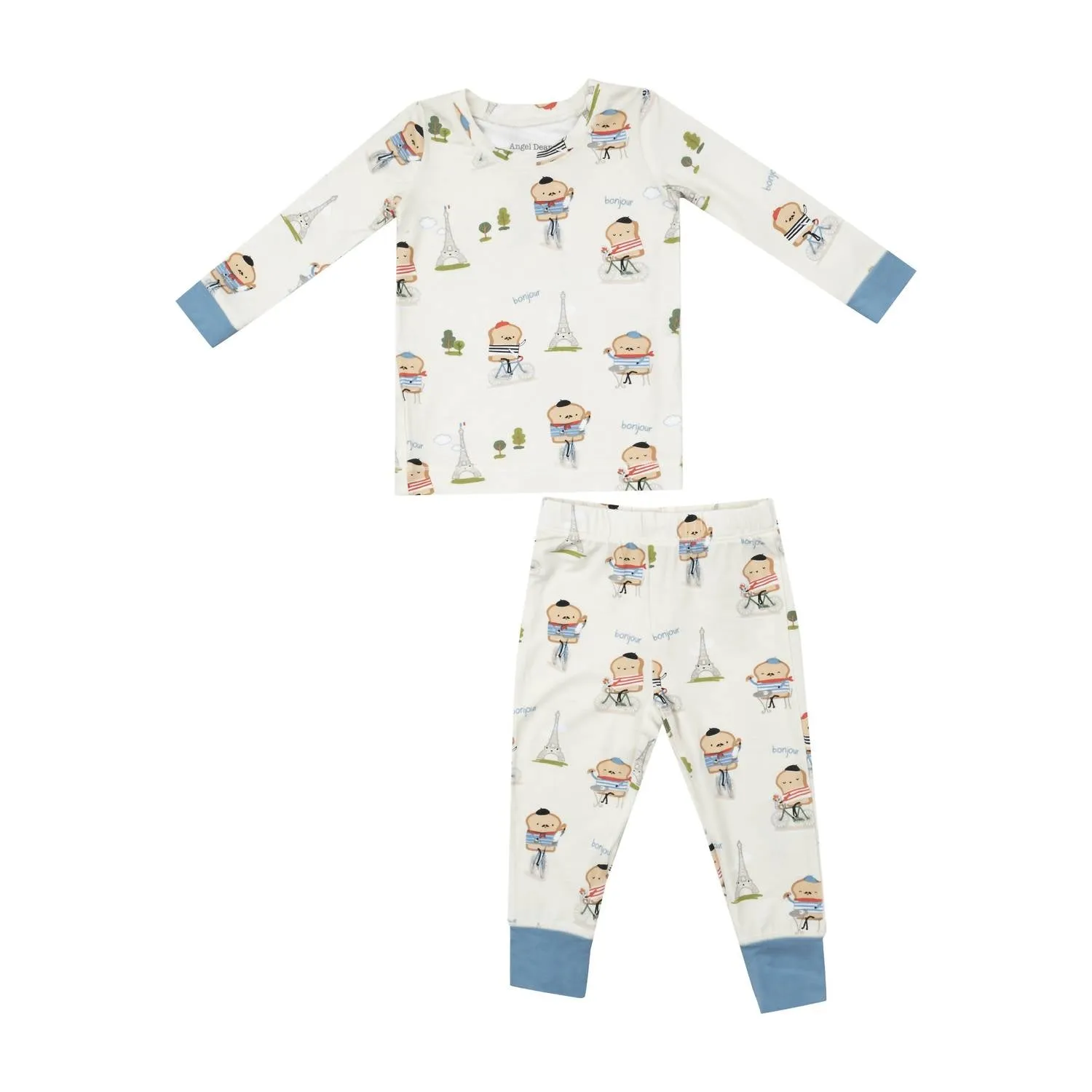Angel Dear - Kid's French Toast Long Sleeve Loungewear Set
