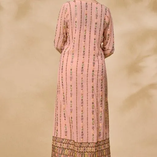ARYA DESIGNS VOLUME 40 GEORGETTE KURTI WITH BOTTOM AND JACKET