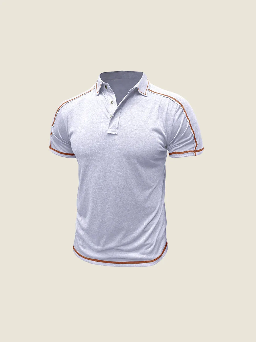 Athletic Contrast Trim Polo Tee