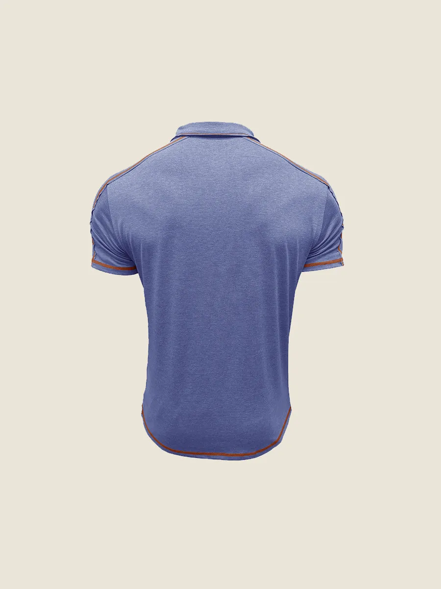 Athletic Contrast Trim Polo Tee