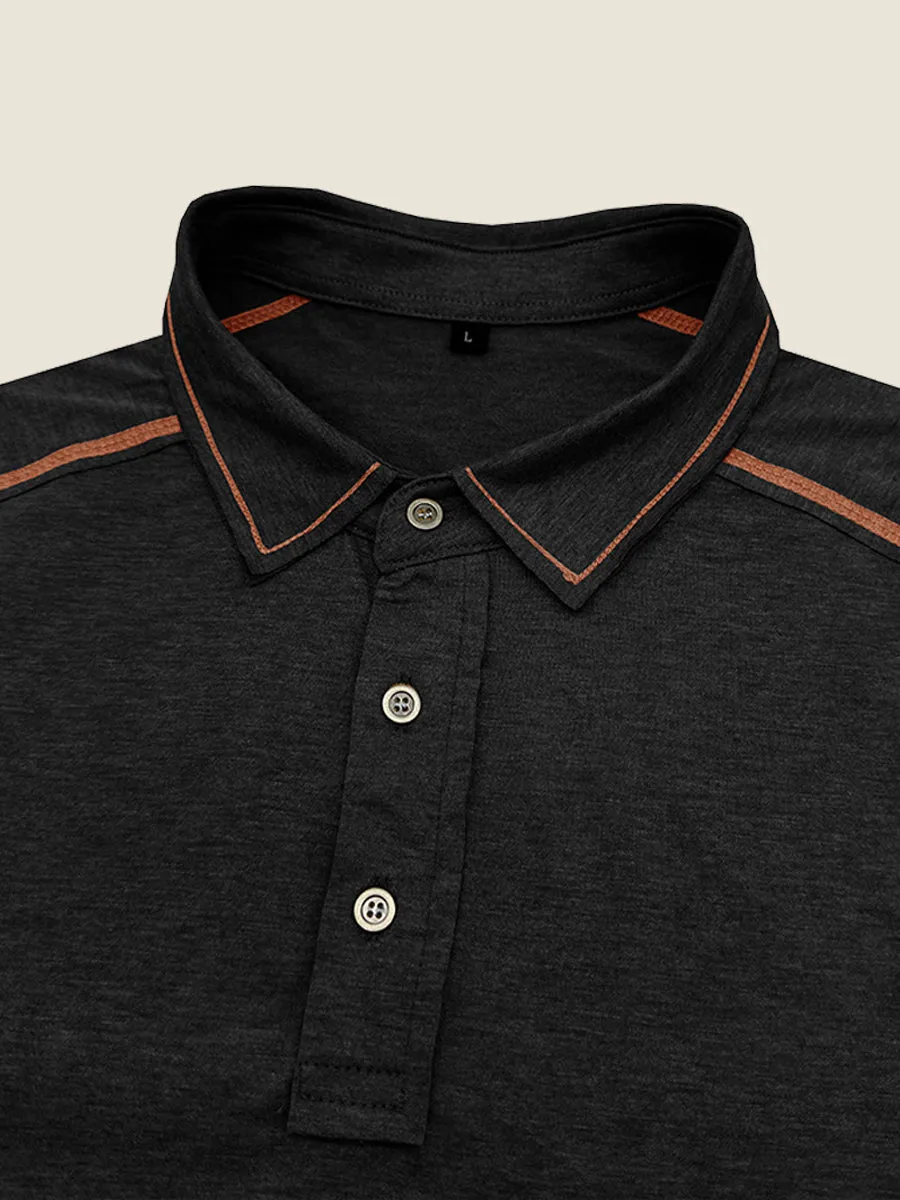 Athletic Contrast Trim Polo Tee