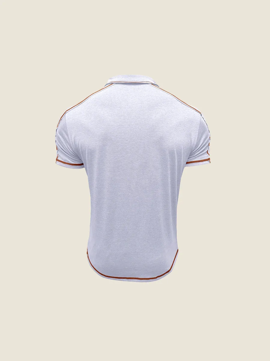 Athletic Contrast Trim Polo Tee