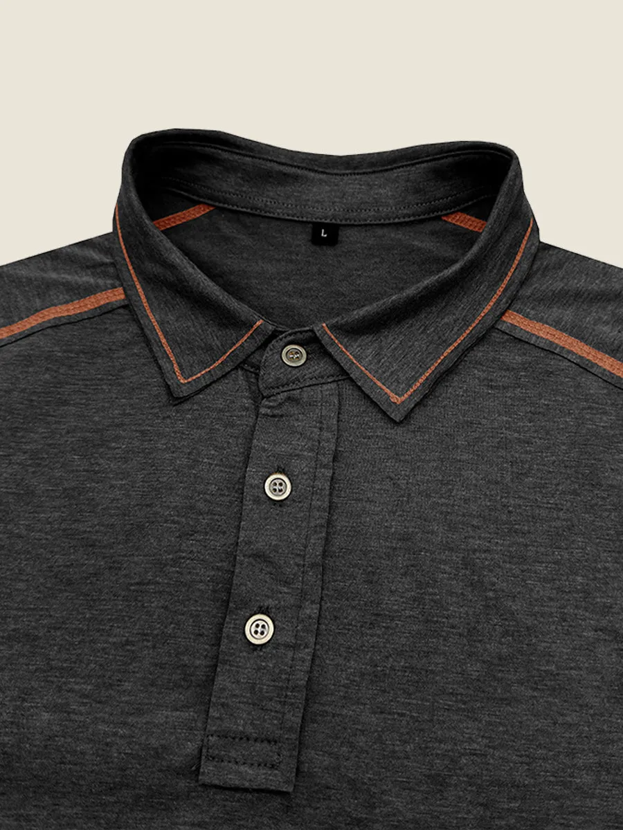 Athletic Contrast Trim Polo Tee