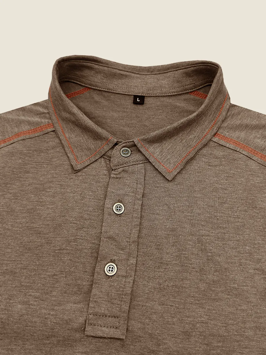 Athletic Contrast Trim Polo Tee