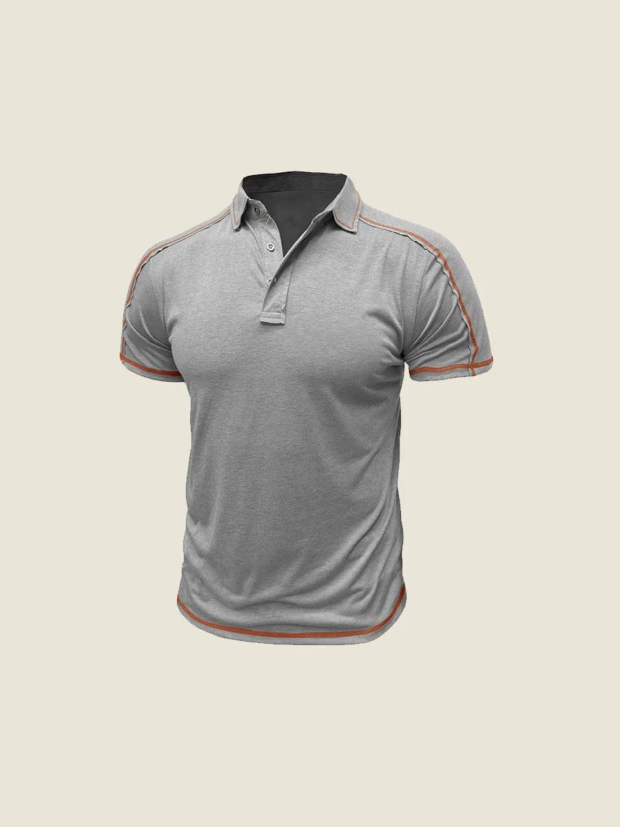 Athletic Contrast Trim Polo Tee
