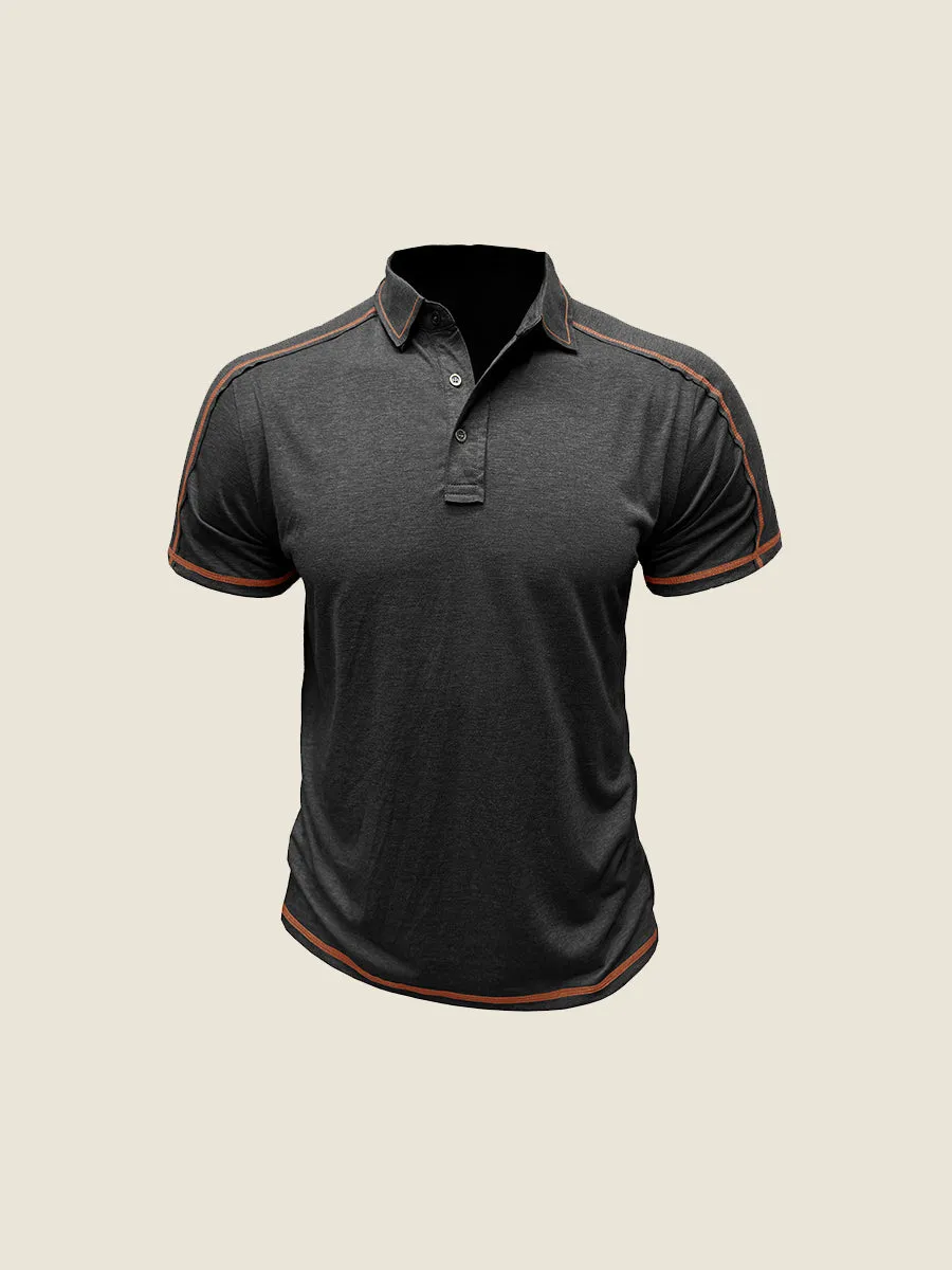 Athletic Contrast Trim Polo Tee
