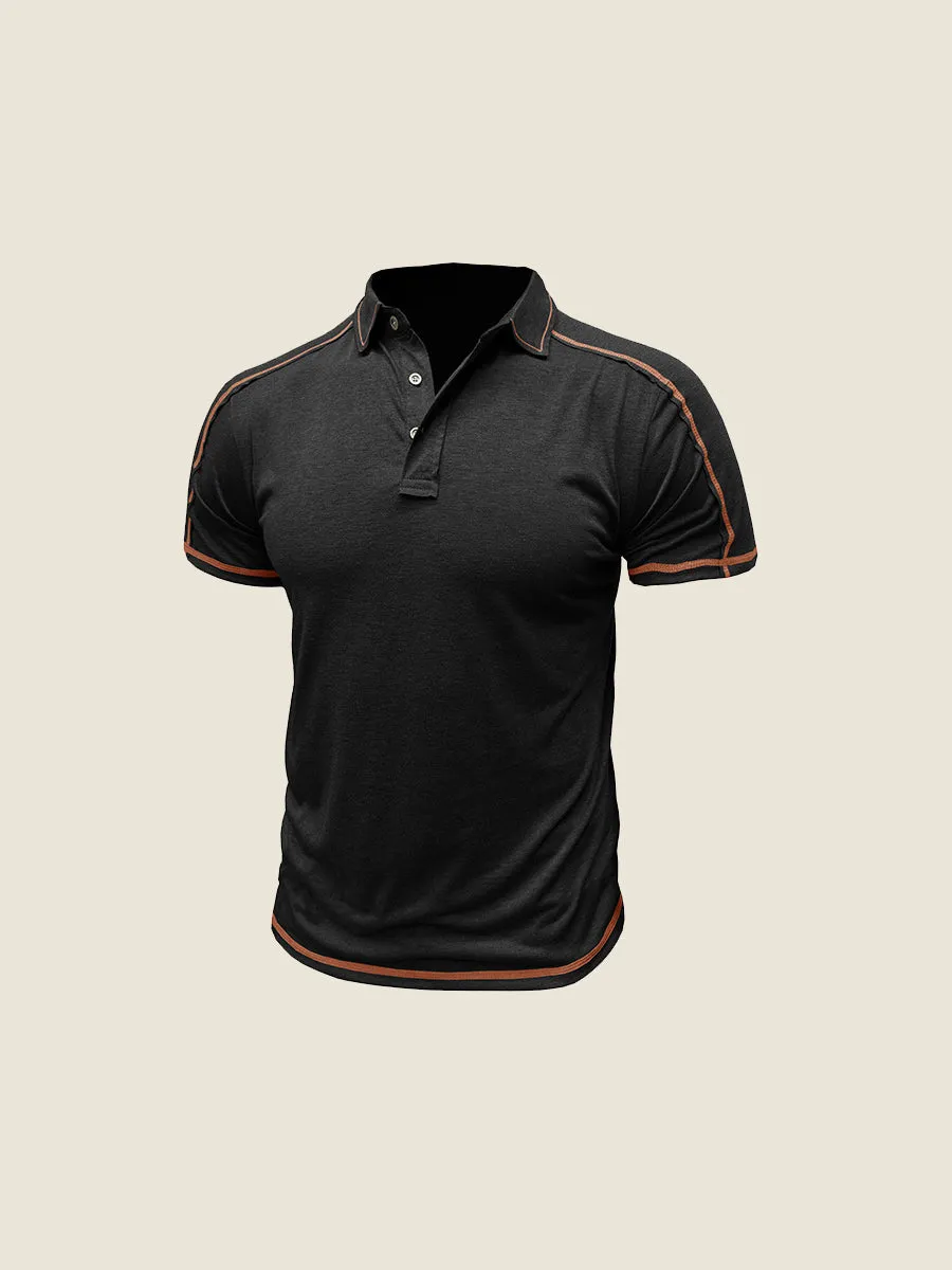 Athletic Contrast Trim Polo Tee