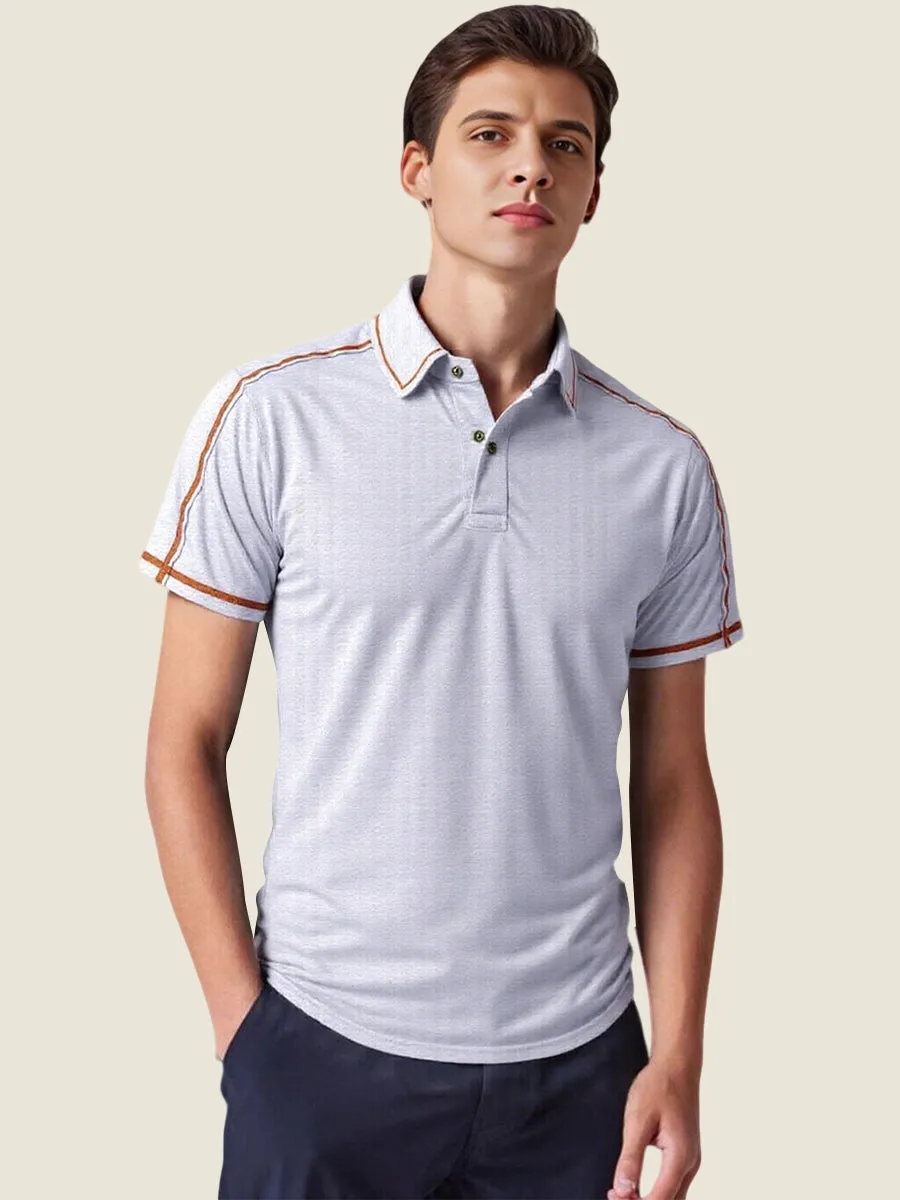 Athletic Contrast Trim Polo Tee
