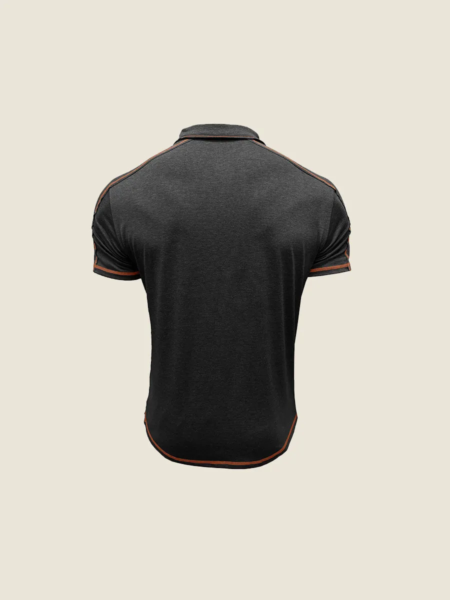 Athletic Contrast Trim Polo Tee