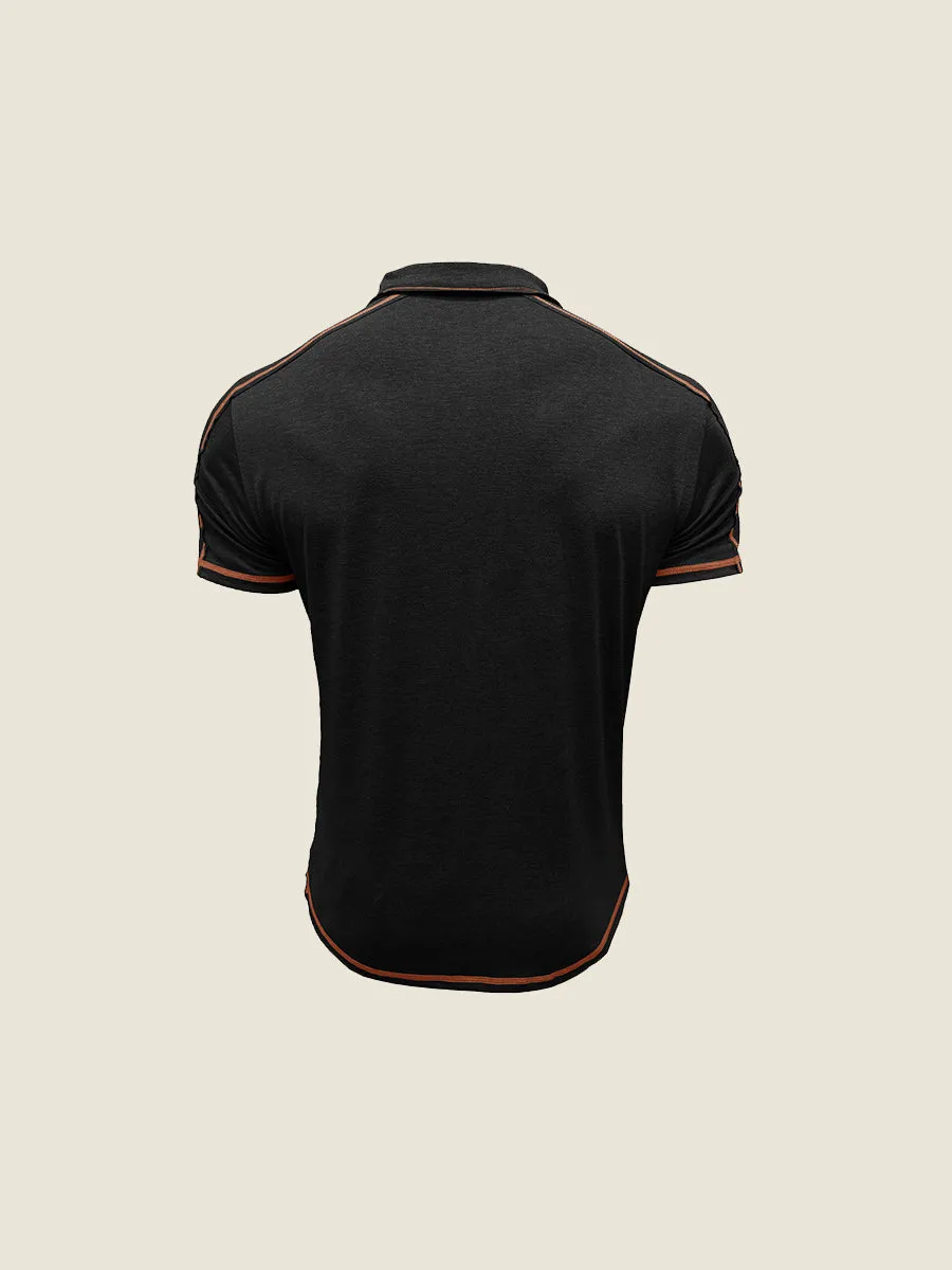 Athletic Contrast Trim Polo Tee