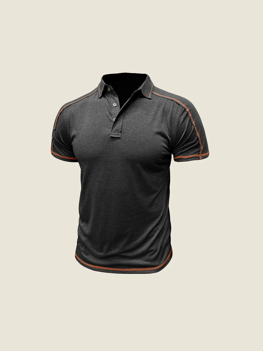 Athletic Contrast Trim Polo Tee
