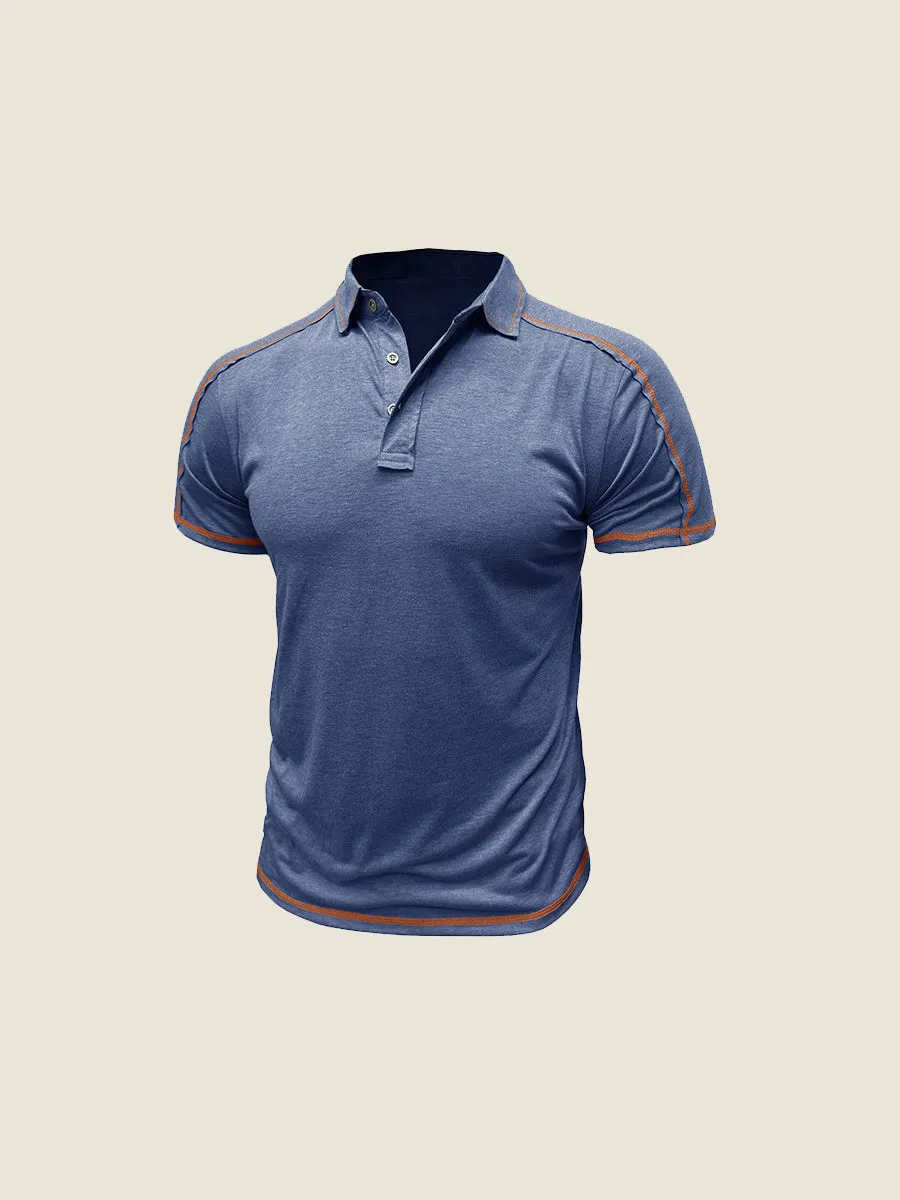 Athletic Contrast Trim Polo Tee