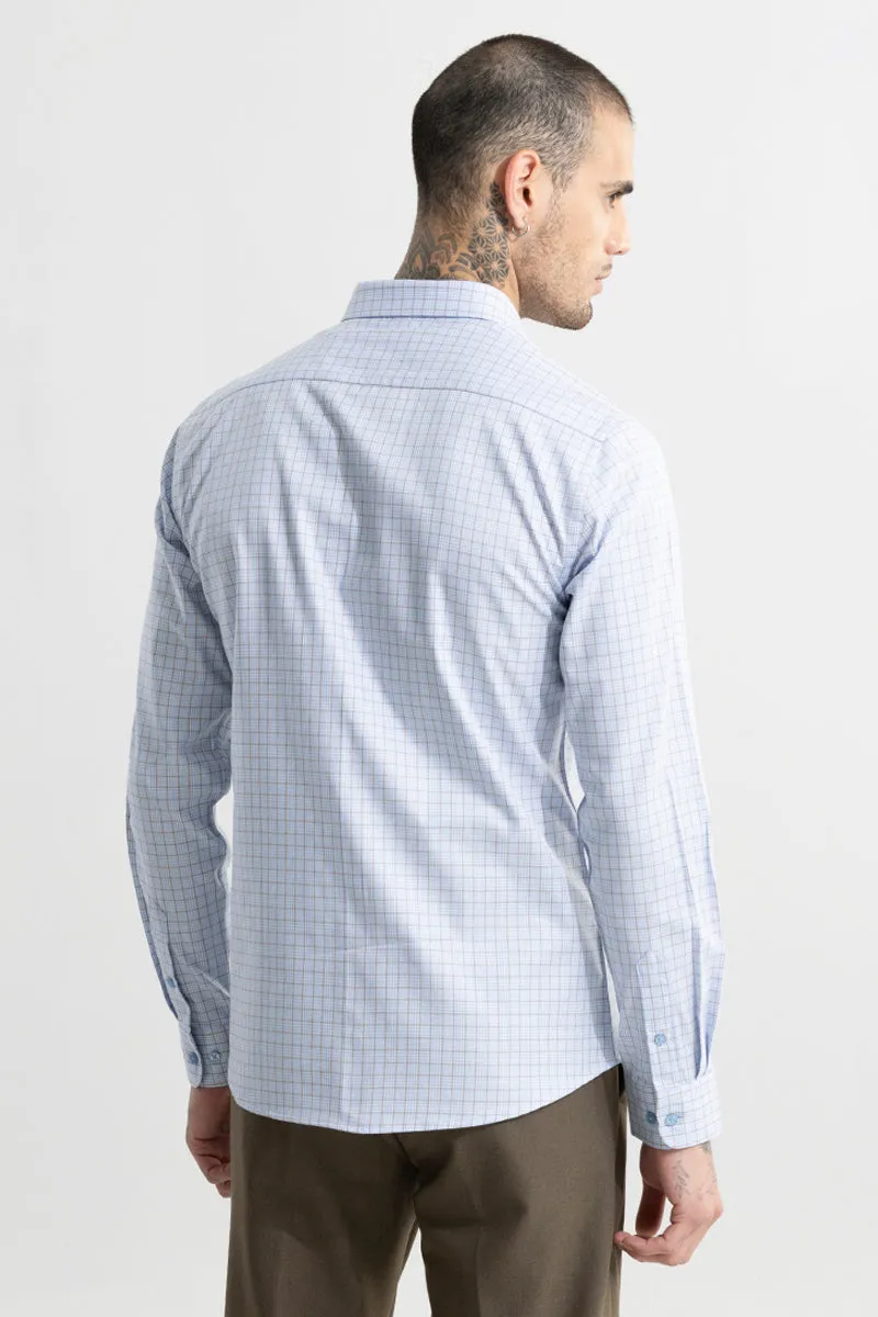 Balanced Checks Blue Shirt