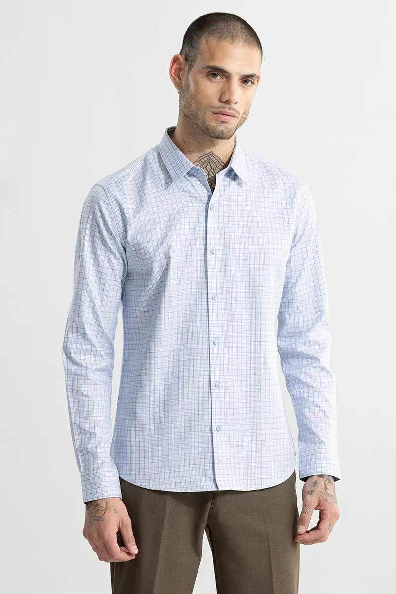 Balanced Checks Blue Shirt