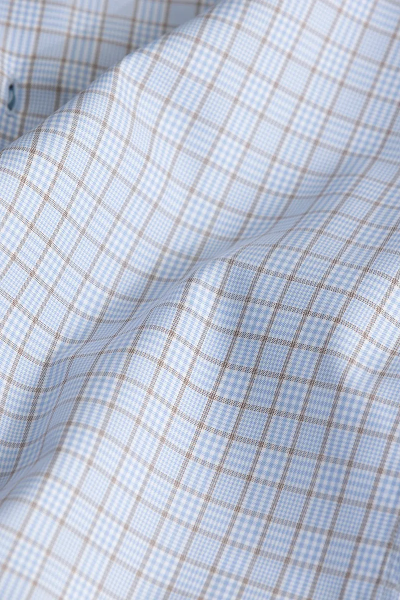 Balanced Checks Blue Shirt