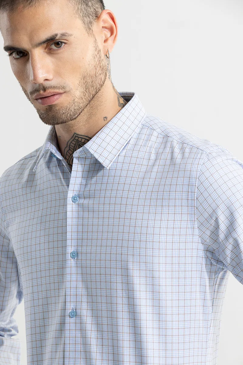 Balanced Checks Blue Shirt