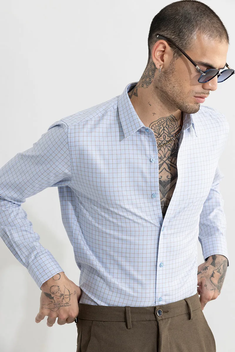 Balanced Checks Blue Shirt