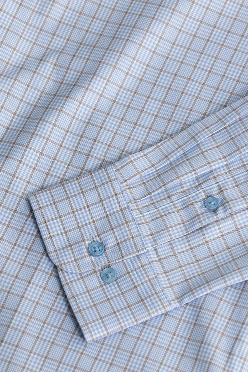Balanced Checks Blue Shirt