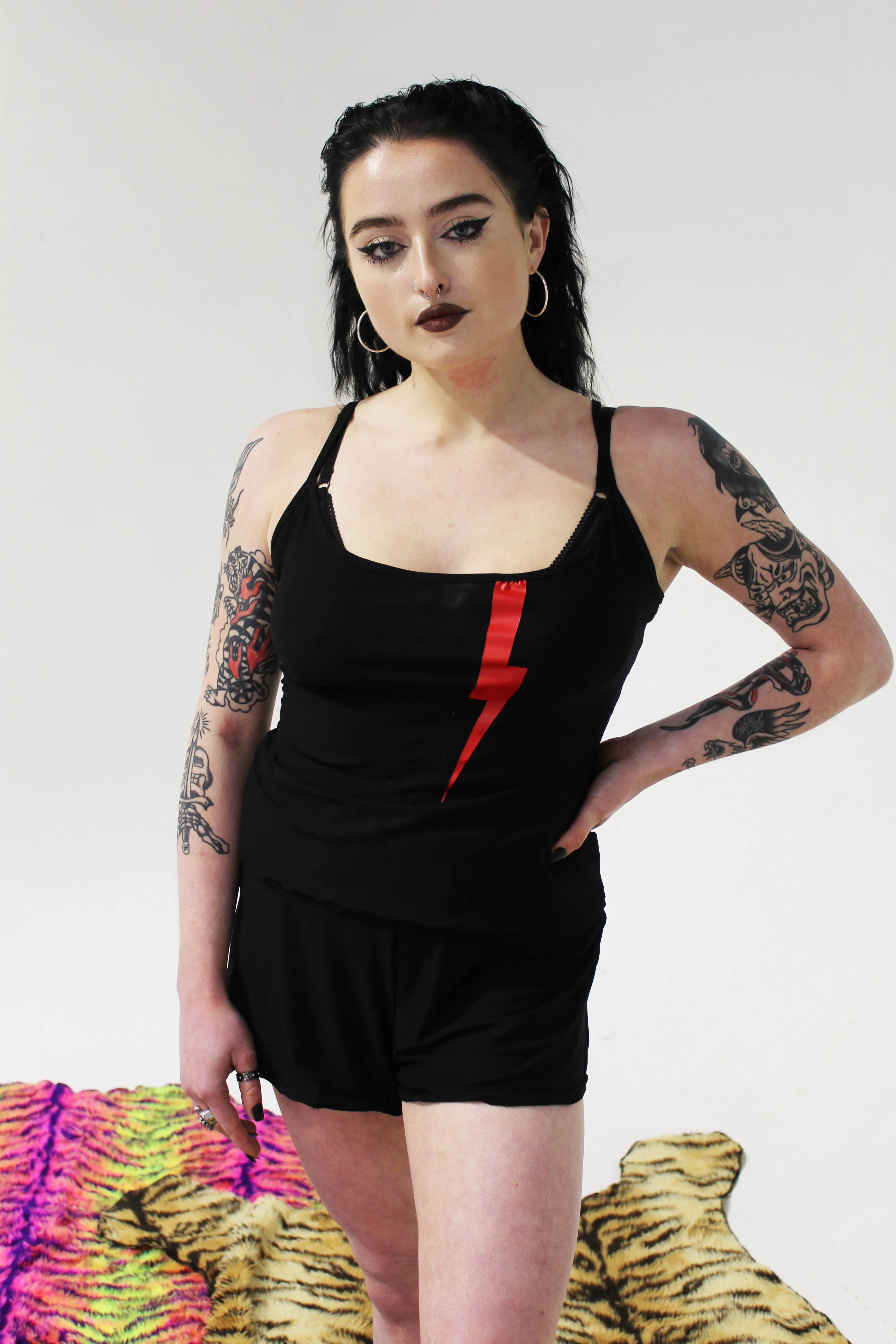 Black lounge shorts