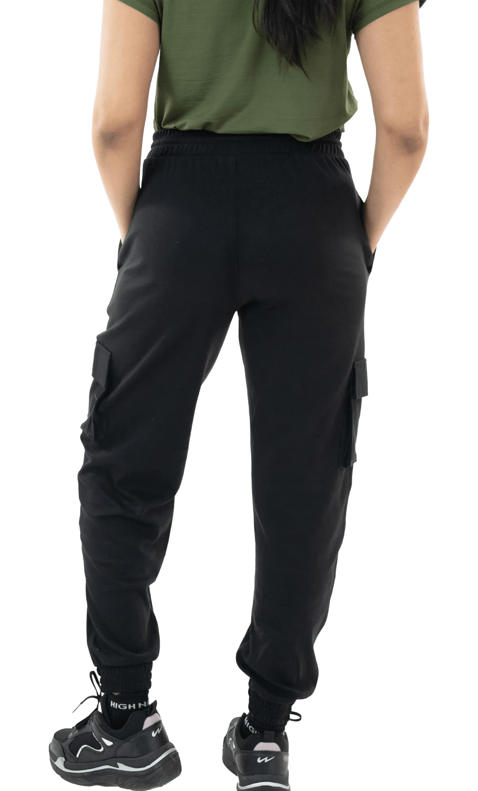 Black Utility Cargo Joggers