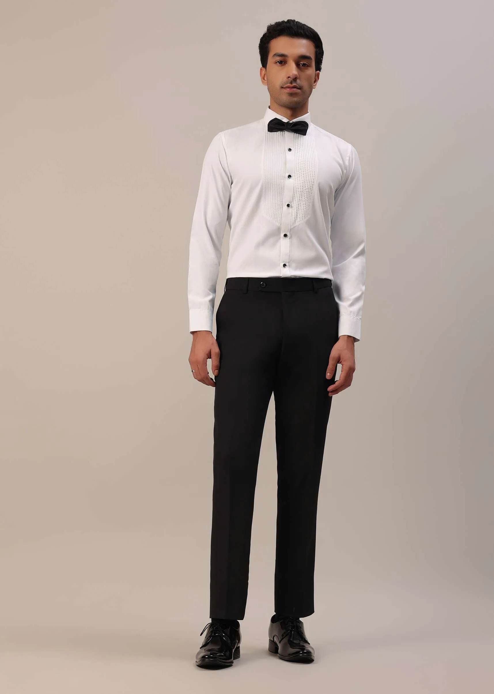 Bottle Green Crystal Studded Tuxedo Set In Polyester