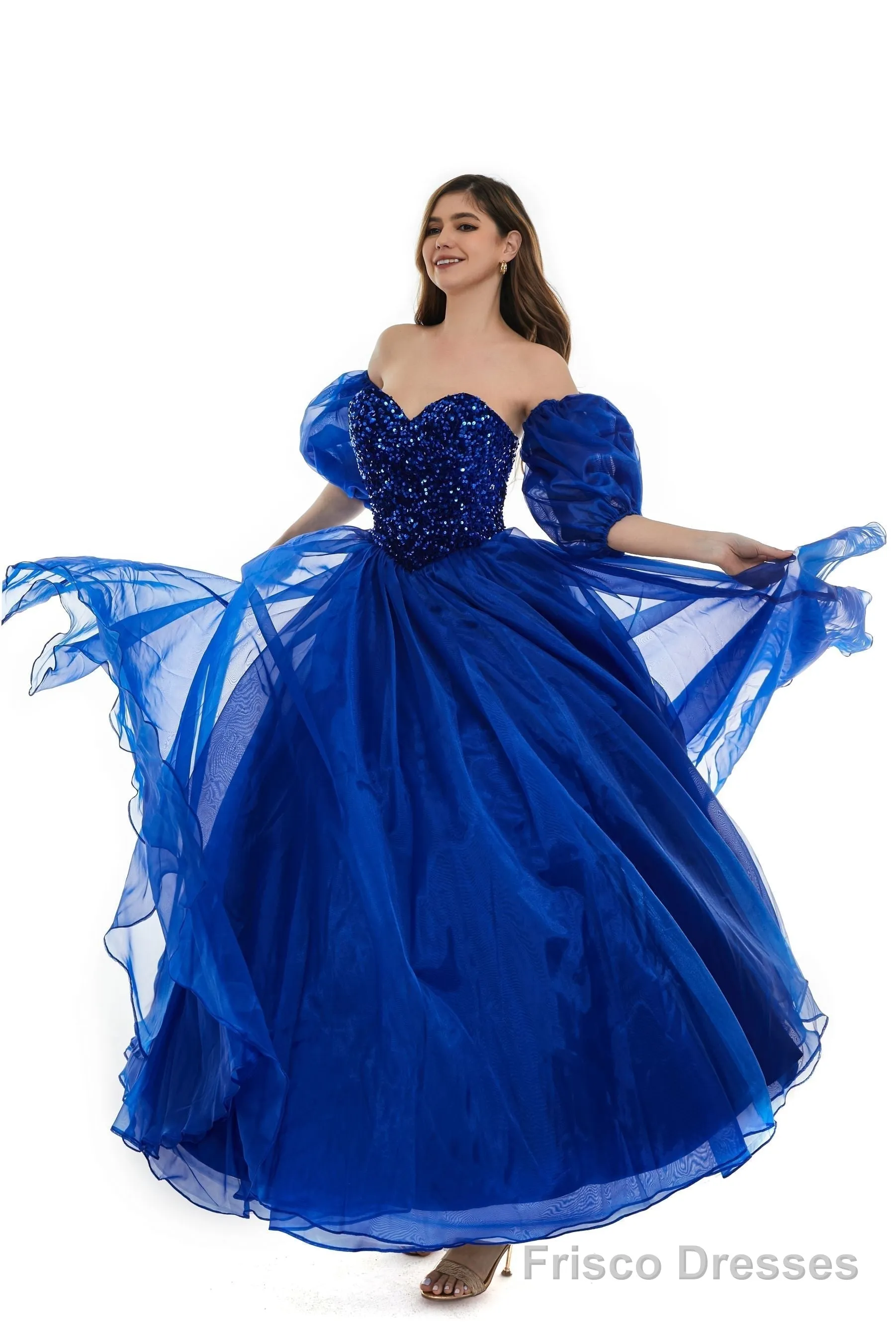 Burgunday Tulle Sequins Sweetheart Prom Dresses Spaghetti Straps Evening Quinceanera Dresses