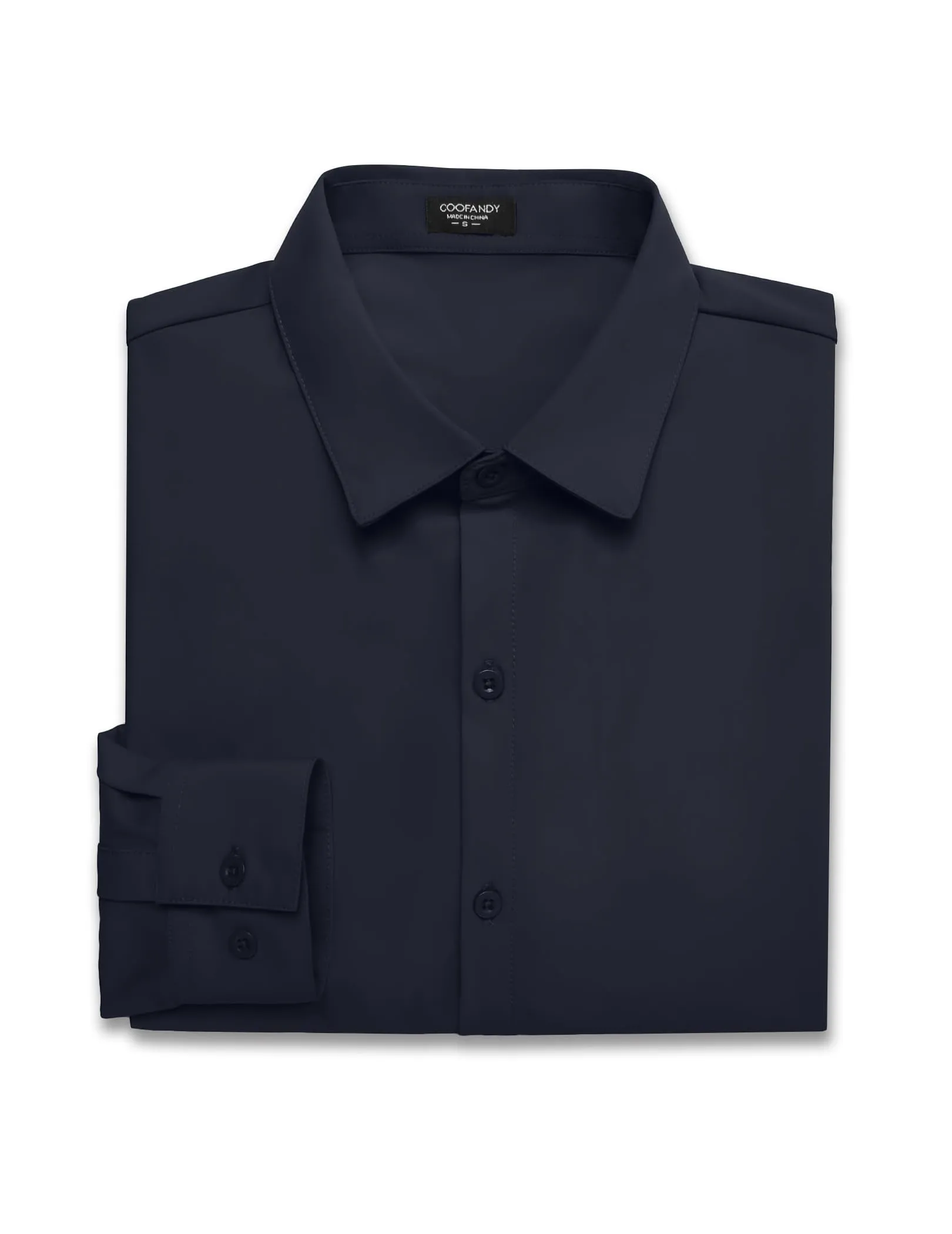 COOFANDY Men's Muscle Fit Dress Shirts Wrinkle-Free Long Sleeve Casual Button Down Shirts