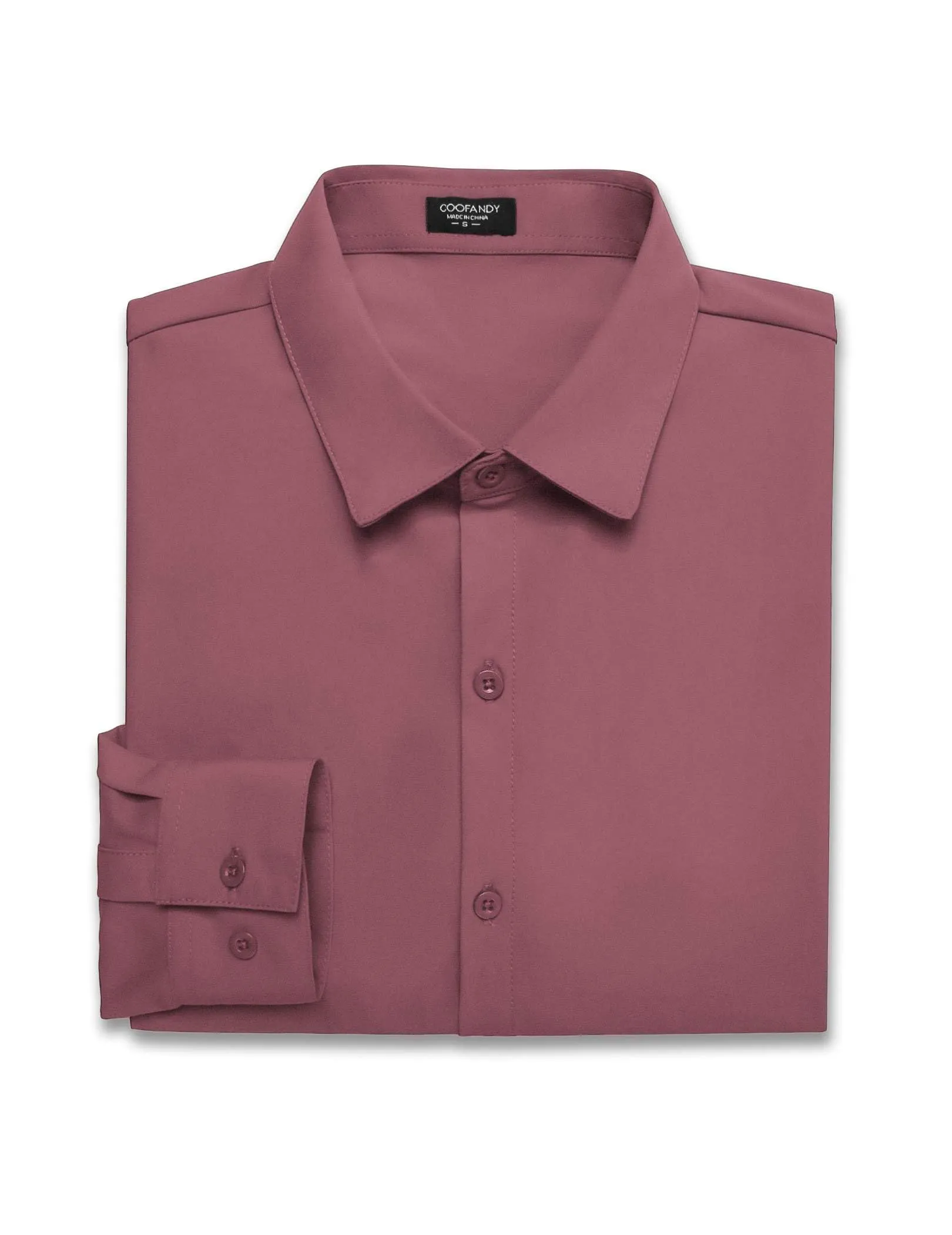 COOFANDY Men's Muscle Fit Dress Shirts Wrinkle-Free Long Sleeve Casual Button Down Shirts