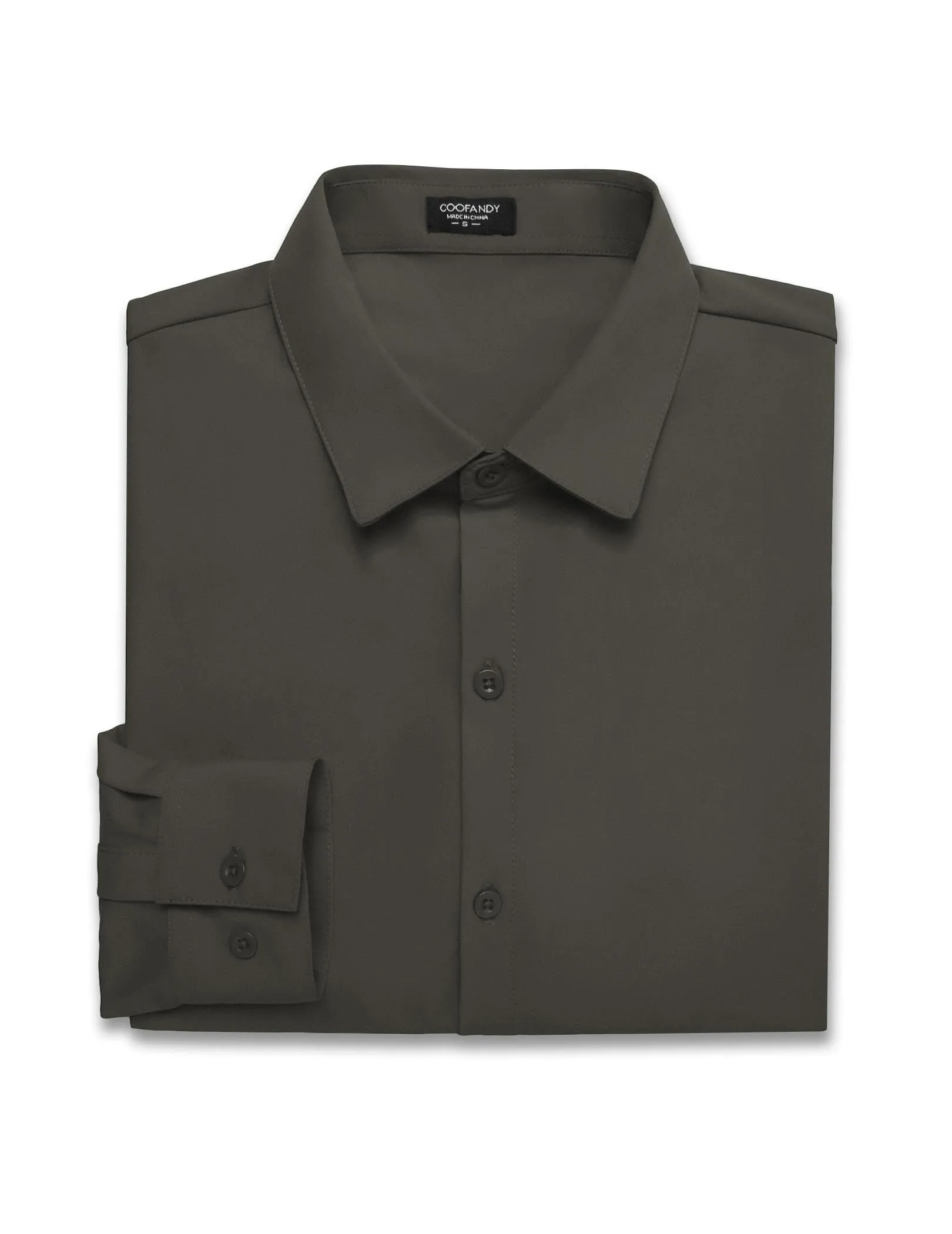 COOFANDY Men's Muscle Fit Dress Shirts Wrinkle-Free Long Sleeve Casual Button Down Shirts