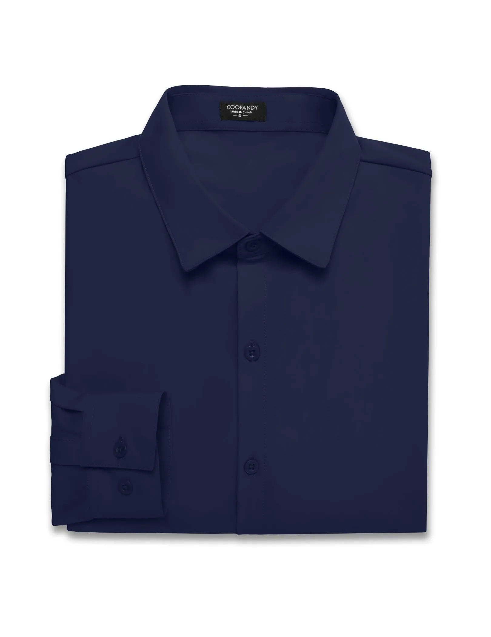 COOFANDY Men's Muscle Fit Dress Shirts Wrinkle-Free Long Sleeve Casual Button Down Shirts