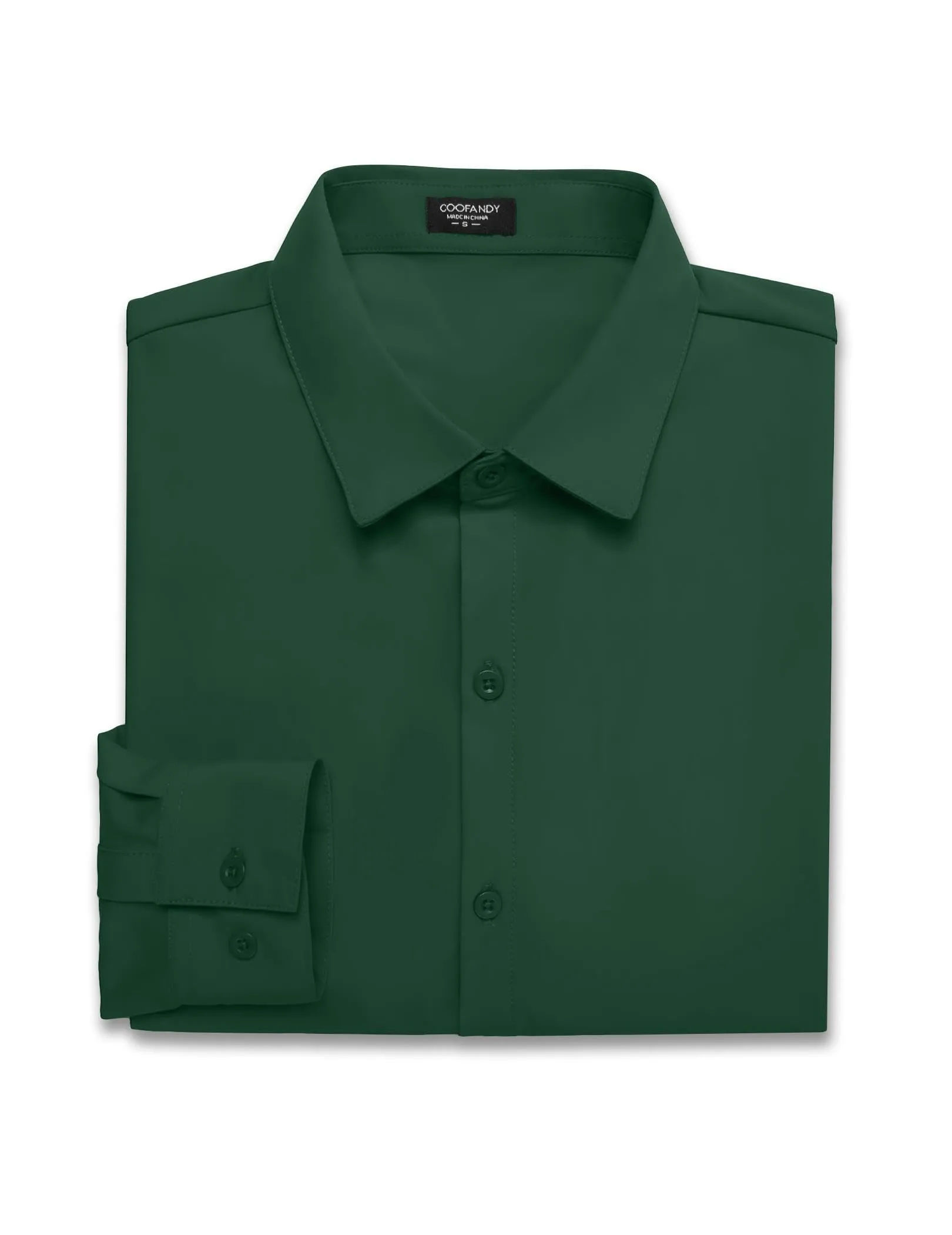 COOFANDY Men's Muscle Fit Dress Shirts Wrinkle-Free Long Sleeve Casual Button Down Shirts