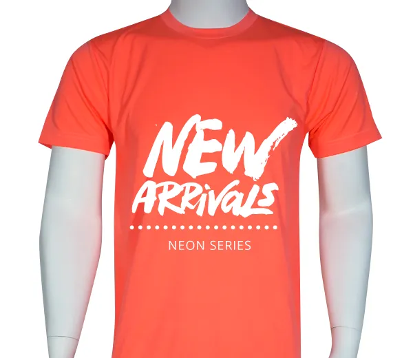Crew Neck Neon Tees Performance Dri Fit  -X