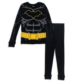 DC Comics Justice League Batman Cosplay Pullover Pajama Shirt Pants Sleep Set