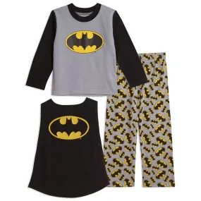 DC Comics Justice League Batman Pullover Pajama Shirt and Pants Sleep Set
