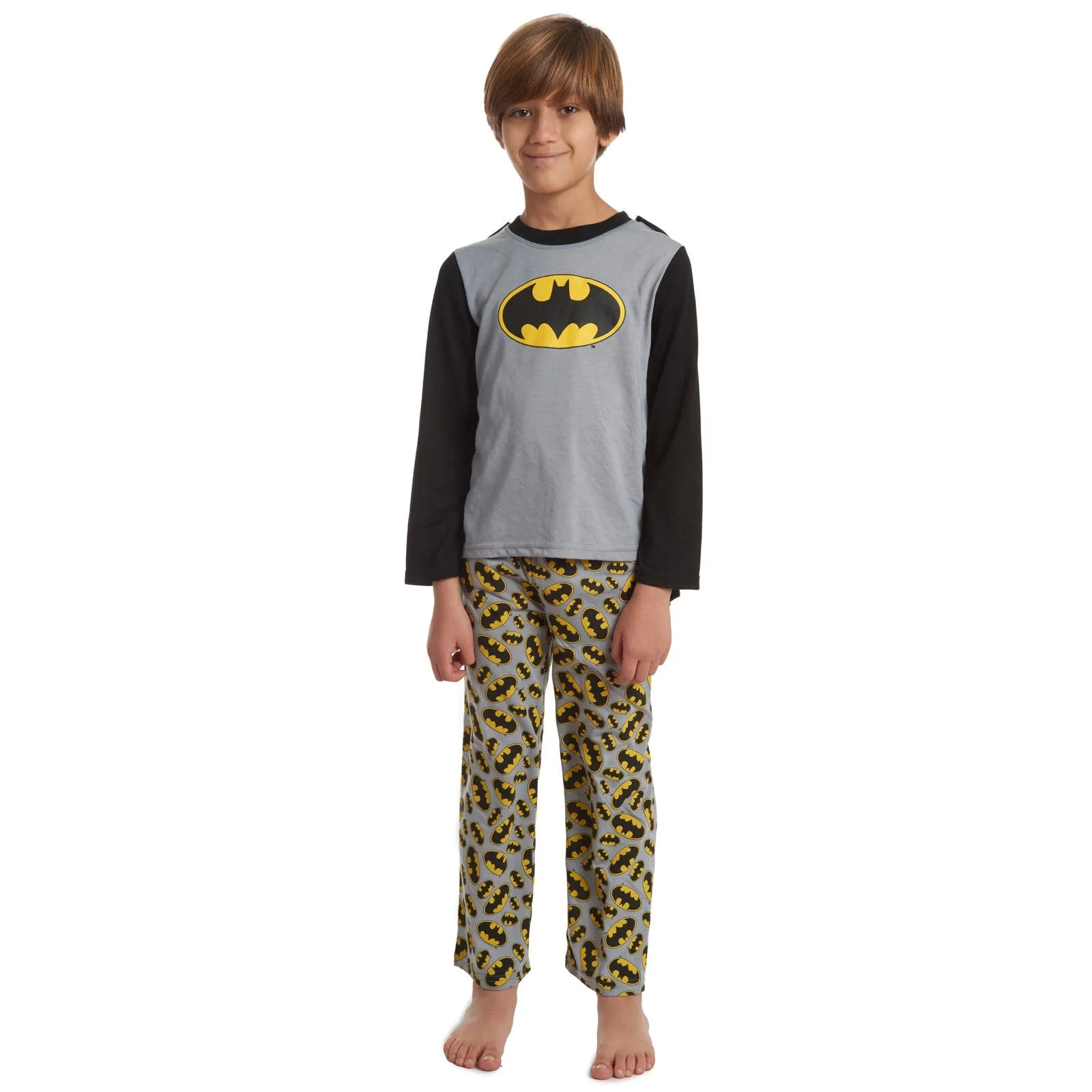 DC Comics Justice League Batman Pullover Pajama Shirt and Pants Sleep Set