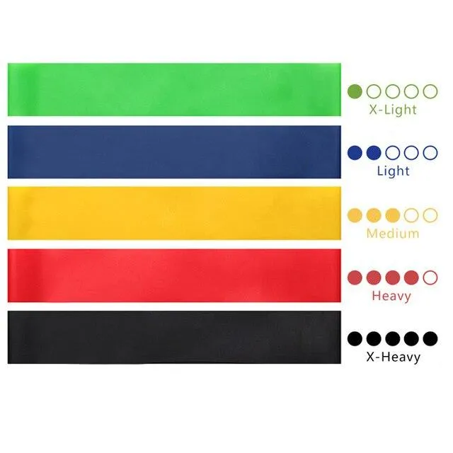 Exercise Resistance Bands Set Yoga Pilates Training Fitness Gum Set Workout Rubber Loop Stretch Bands Expander Fitness Equipment