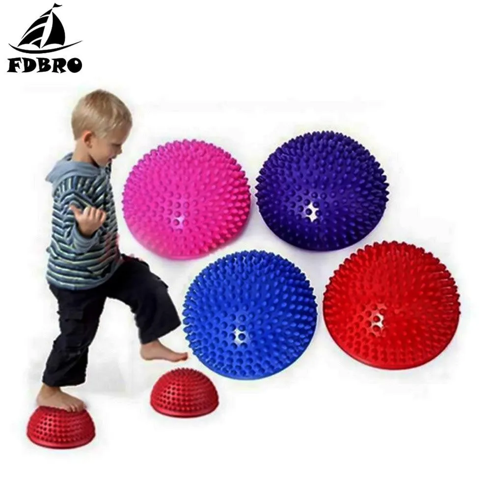 FDBRO GYM Point Massage Stepping Stones Balance Pods Yoga Half Ball Physical Fitness Appliance Exercise Balance Ball