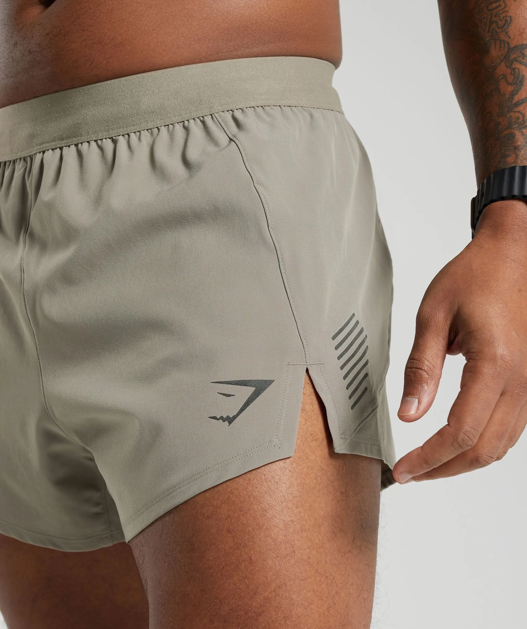 Gymshark Apex Run 5" Shorts - Linen Brown
