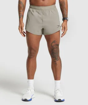 Gymshark Apex Run 5" Shorts - Linen Brown